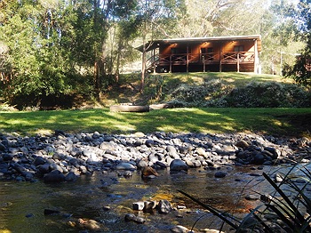 Riverside cabin
